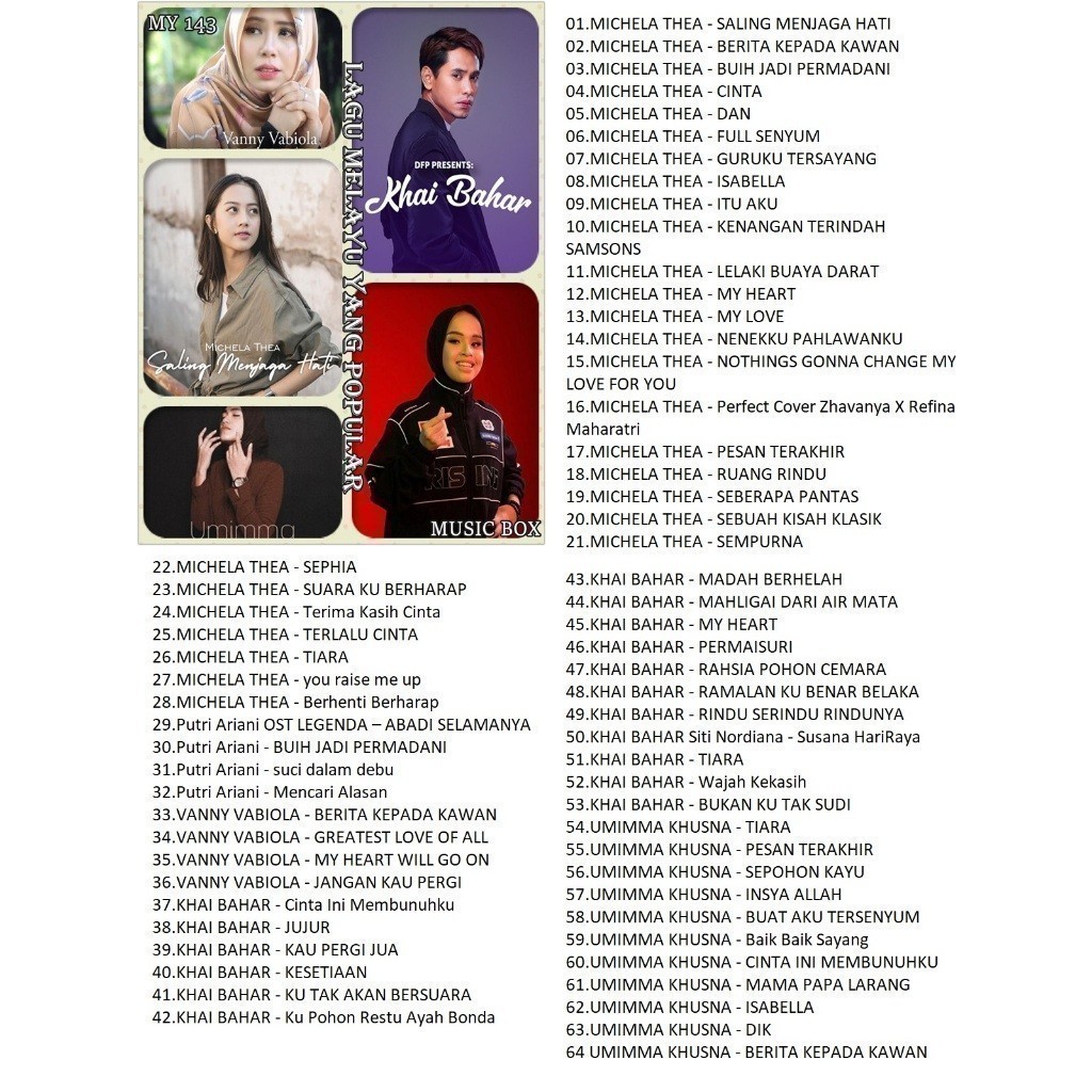 PENDRIVE USB MP3 LAGU TERBAIK POPULAR MY143 | Shopee Malaysia