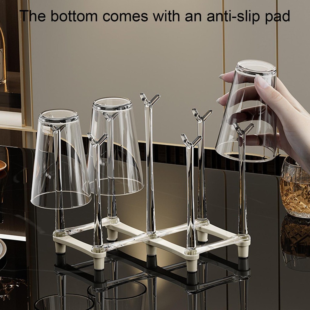 Water Bottle Drying Rack Drinking Glass Drainer Stand Reusable Kitchen ...
