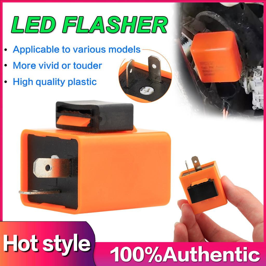 2 Pins LED Signal Flasher Relay Speed Adjustable 12V Signal Control ...