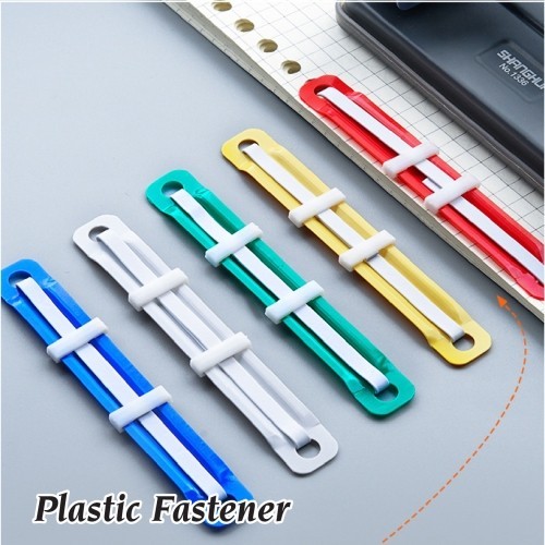 Plastic Fastener (50pcs) | PAPER FASTENER 8CM | White and Color | 装订夹 ...