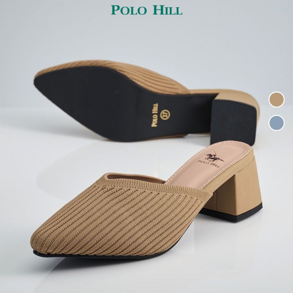 POLO HILL Ladies Point Toe Block Heels PLSH-LS5271 | Shopee Malaysia
