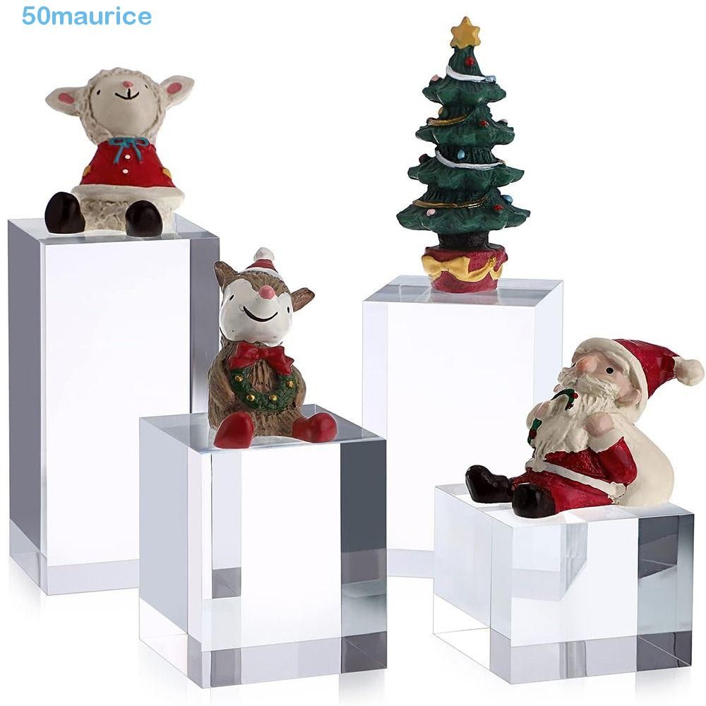 MAURICE Acrylic Cube Display Stand Block, Polished K9 Crystal Jewelry ...