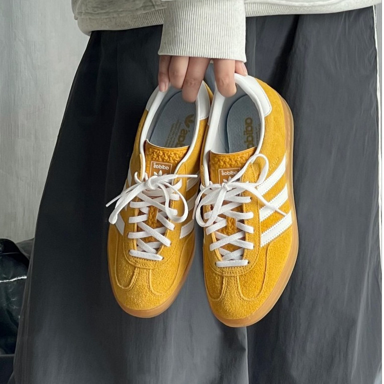 Adidas originals Gazelle kasut kasual Samba kuning dan putih dalaman Shopee Malaysia