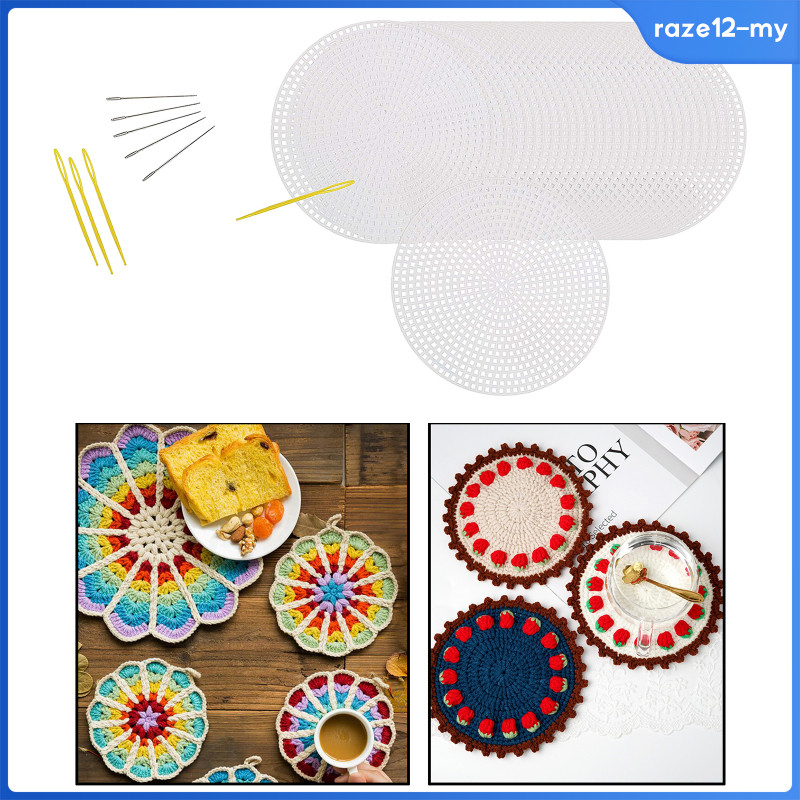 [RazecaMY] mesh canvas Sheets DIY for Embroidery Acrylic Yarn Crafting