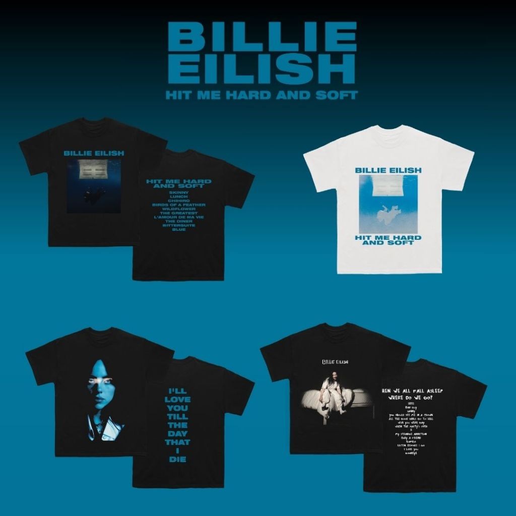 BILLIE EILISH Hit Me Hard And Soft Merchandise Tshirt by Undercroft COD ...