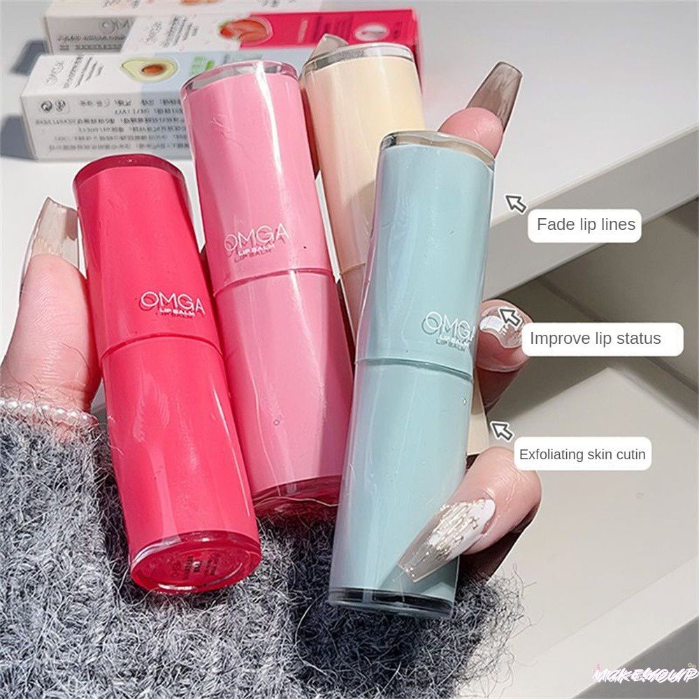 OMGA Lip Balm Cute Deep Moisturizing Skin Care Products Girly Lipstick ...