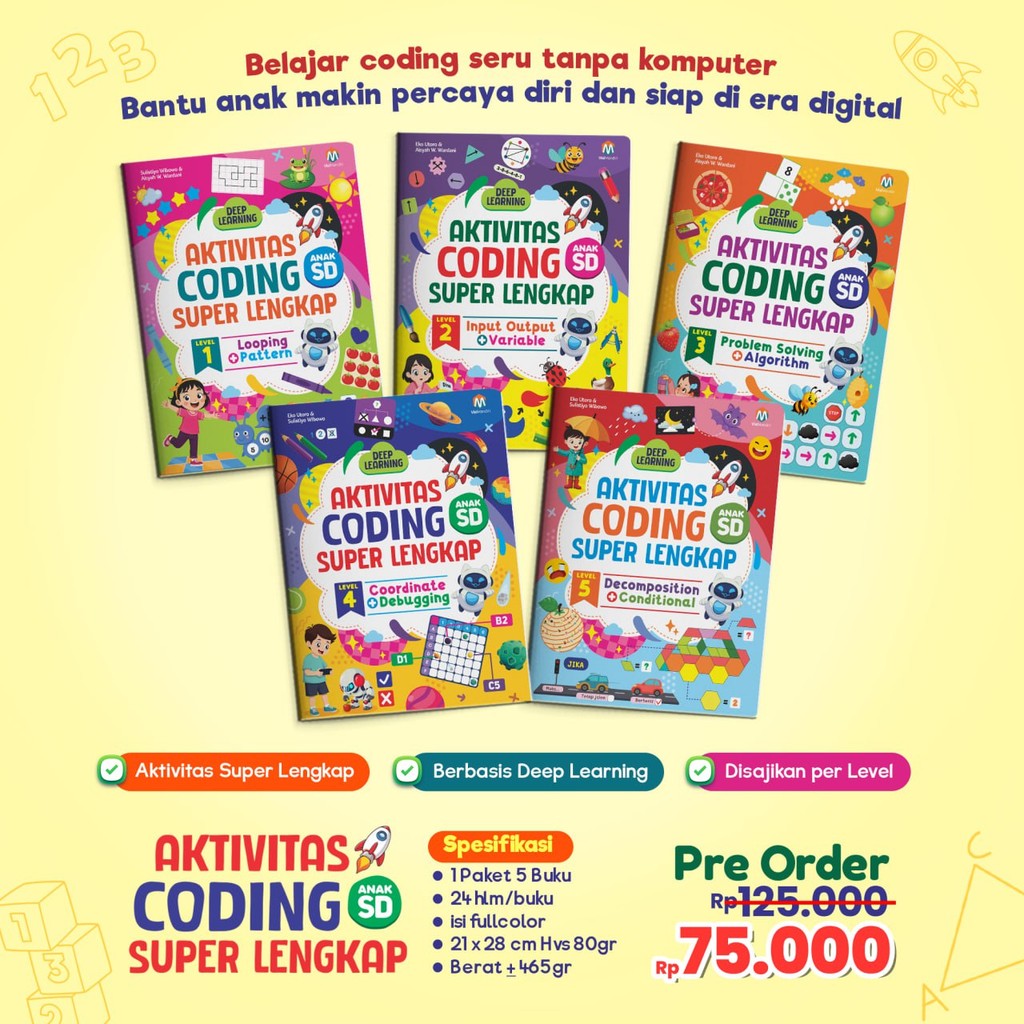 Super Complete Coding Activity Book Package for Elementary School ...