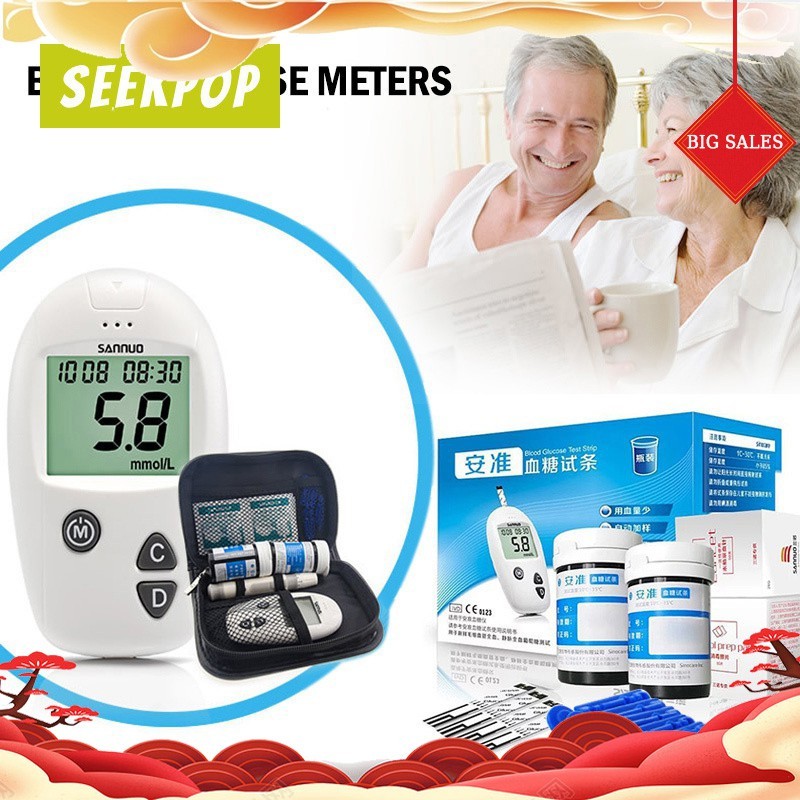 Blood Glucose Meter Monitoring System Machine Tester Portable Test ...