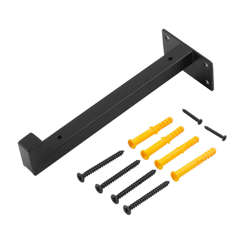 Iron wrought load-bearing support triangular bracket bookshelf wall ...