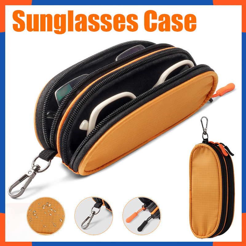 Sunglasses Case Waterproof Money Pouch Bag Double Layer Travel Storage ...