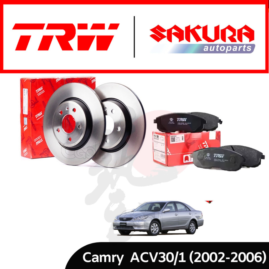 Toyota Camry ACV30/31 & Ipsum ACM21 Front Disc Rotor - 275MM (2 PC ...