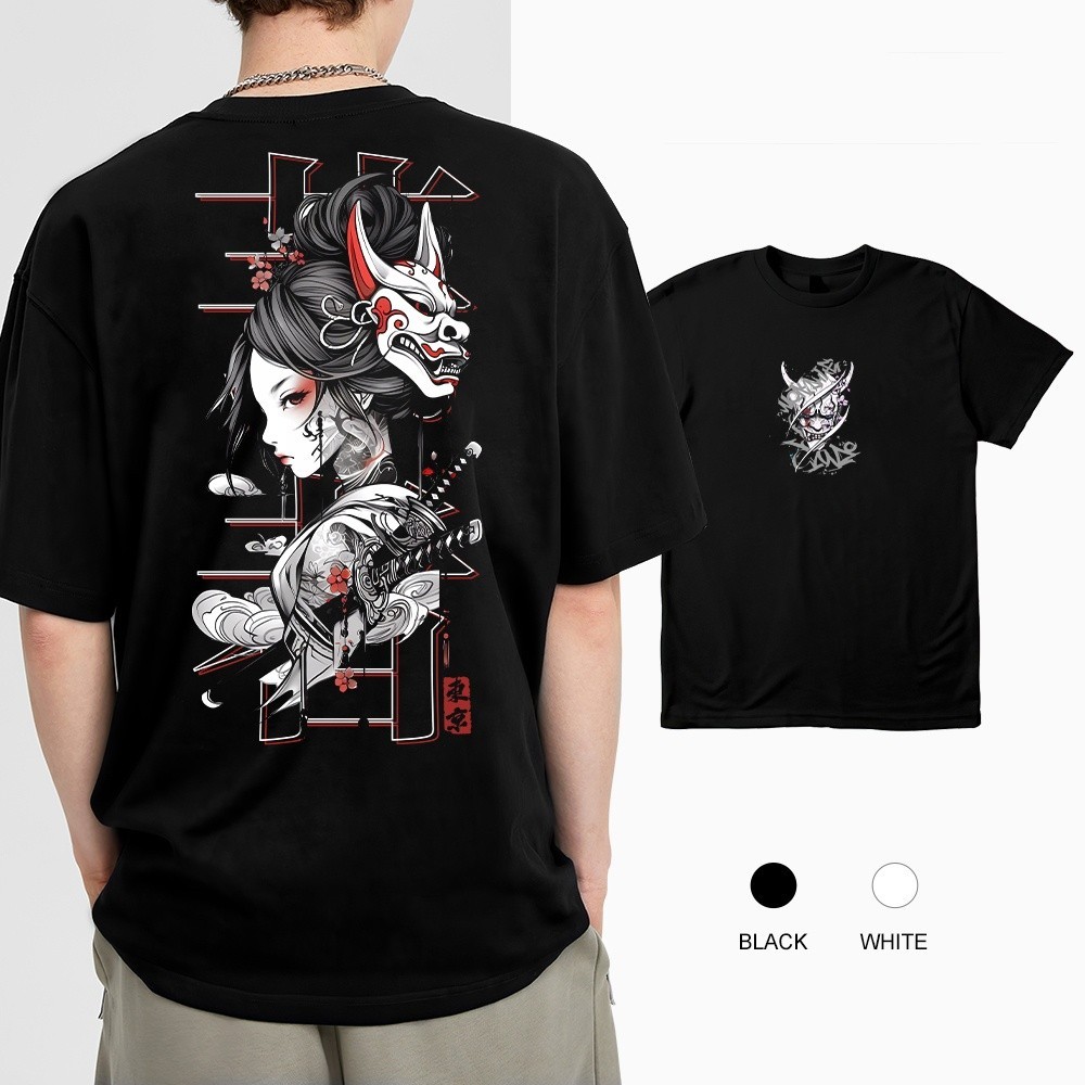 T-shirt Tokidoki Unisexe Geisha - Taille M, Coton, Motifs Manga, Neuf Avec étiquettes