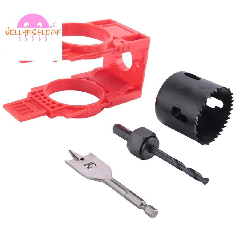 Door Lock Installation Kit,Door Hole Drilling Kit for Deadbolts and Locksets with Guide Template