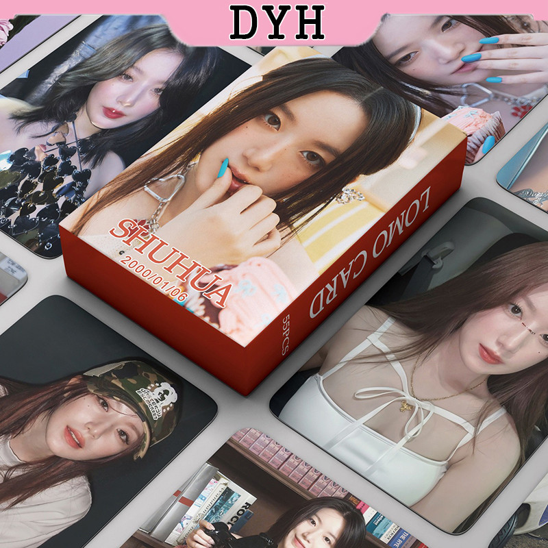 DYH 55pcs/box (G)I-DLE SHUHUA Photocards I SWAY Album KPOP LOMO Card ...