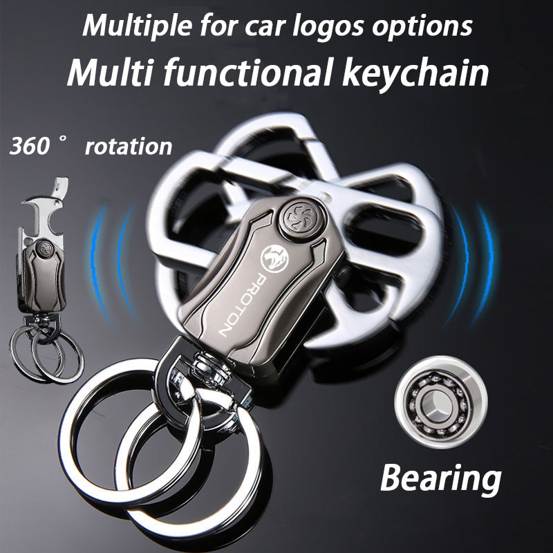 Proton car Fingertip gyro multifunctional keychain with 360 degree ...