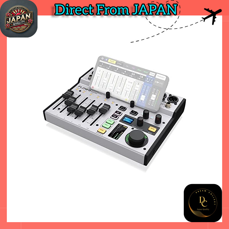 Behringer Digital Mixer with 8 Channels, USB Audio Interface, Bluetooth ...