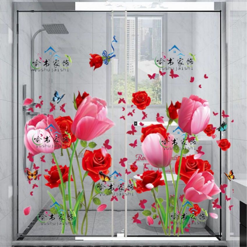 Toilet Glass Door Sticker Toilet Sticker Kitchen Sliding Door ...
