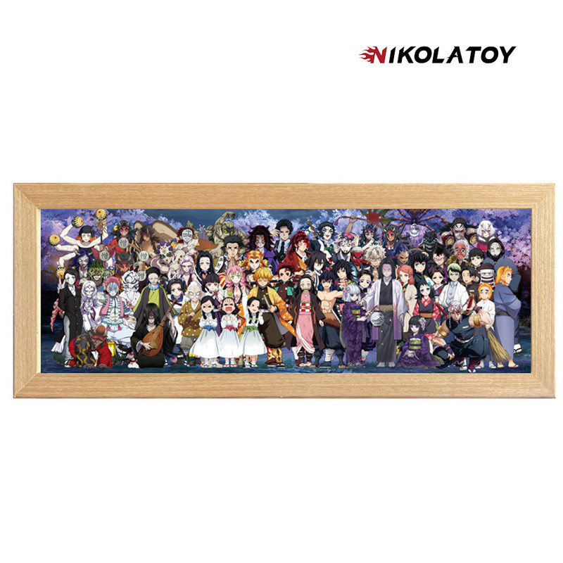NIKOLATOY Demon Slayer Anime Peripheral 3D Painting Demon Slayer Frame ...
