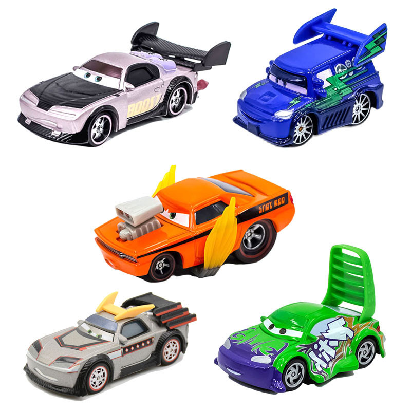 1:55 Disney Pixar Cars Lightning McQueen Racing Party wingo snod-rod ...