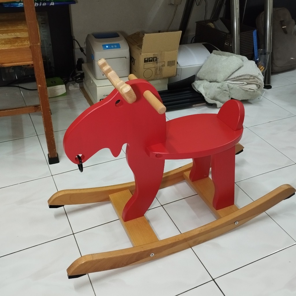 IKEA Ekorre children moose rocking chair | Shopee Malaysia