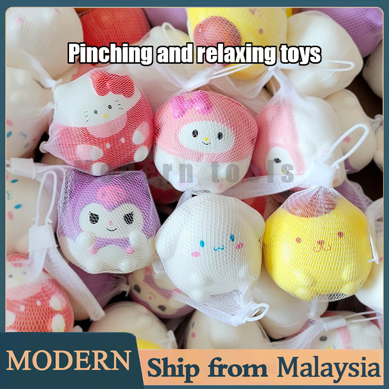 Sanrio Cinnamoroll Hello Kitty Purin Dog Doll Stress Relief Toys Kawaii  Finger Press Rebound Vent Anxiety Relief Toys