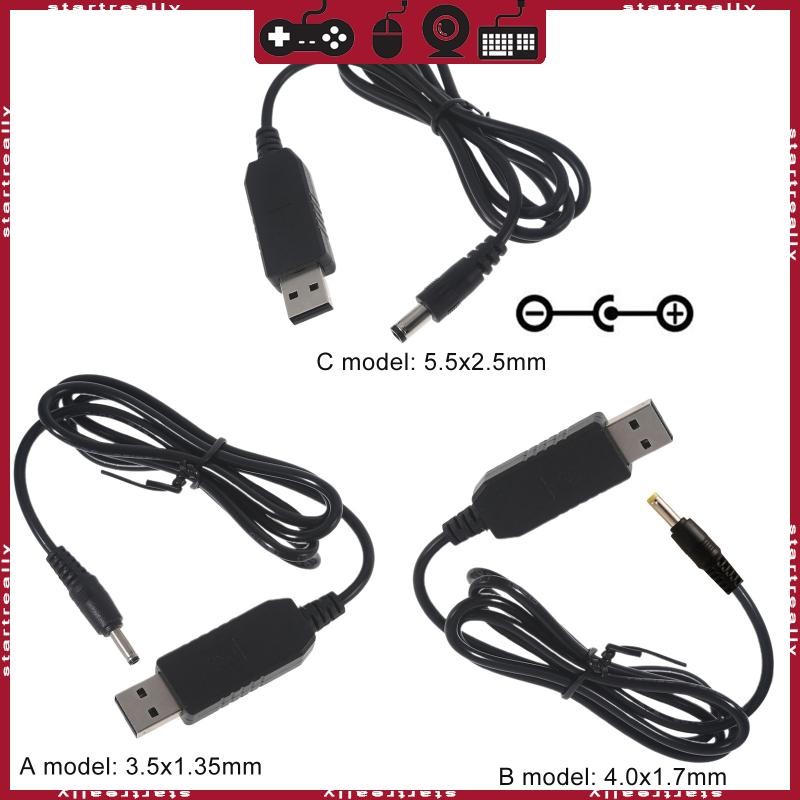 STA QC3 0 USB to 12V 1 5A 18W 5 5x2 5mm Step Up Line Converter Cable