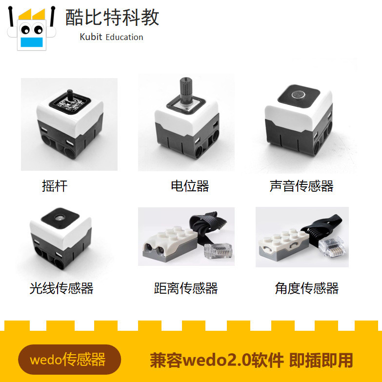 KUBIT programming building blocks compatible with Lego sensor wedo2.0 ...