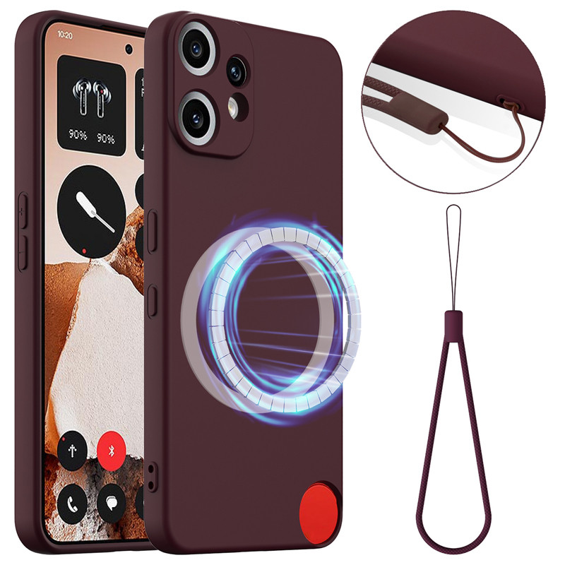 For Nothing CMF Phone 2 Pro Case ELVEV Soft Liquid Silicone Strap ...