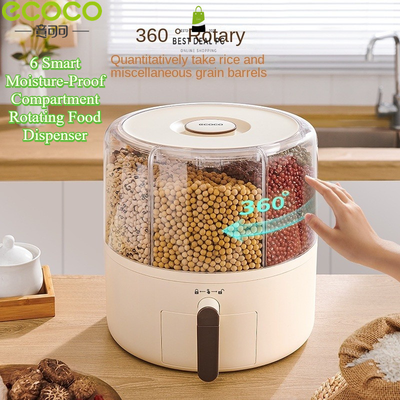 BestDeal ECOCO 6 Smart Moisture-Proof Compartment Rotating Rice ...