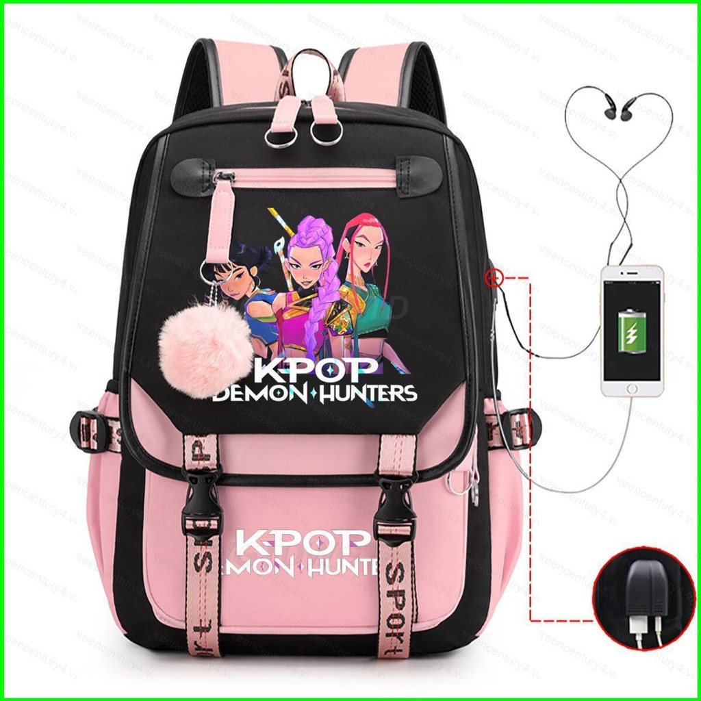 GC4 K-Pop Demon Hunters Backpack for Student Large Capacity Lightweight ...