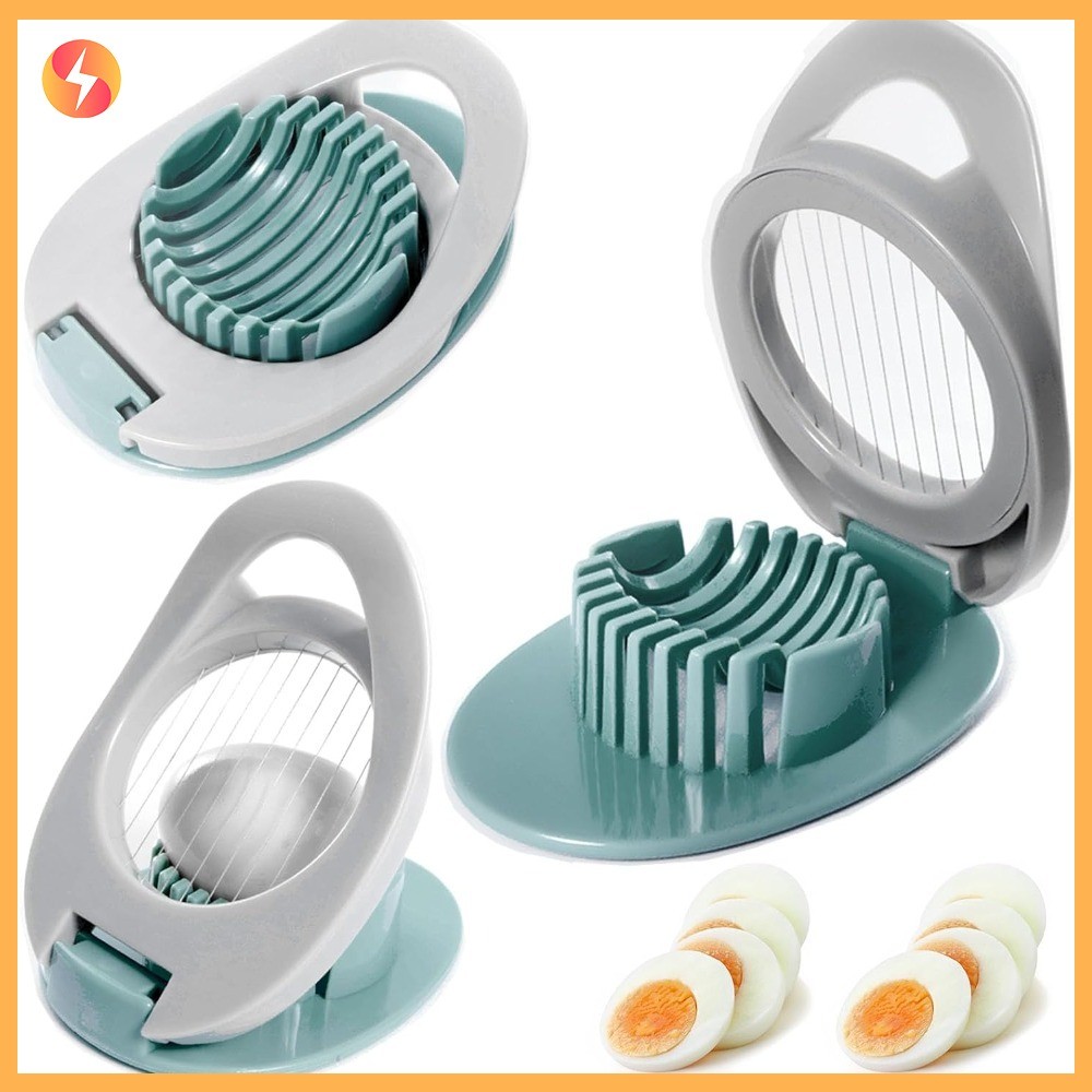 Stainless Steel Egg Slicer for Hard Boiled Eggs Wire Egg Cutter Kitchen ...