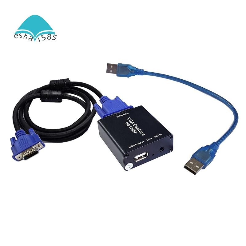 Vga To Usb Adapter Converter With Audio And Video Capture Card P