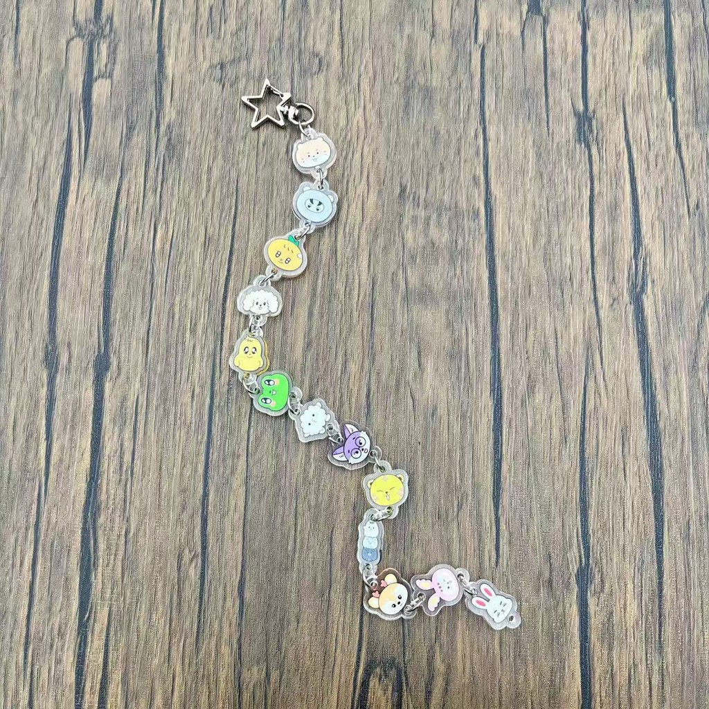 Kpop Idol Seventeen Acrylic Charm Keychain Miniteen Cute Cartoon Long ...