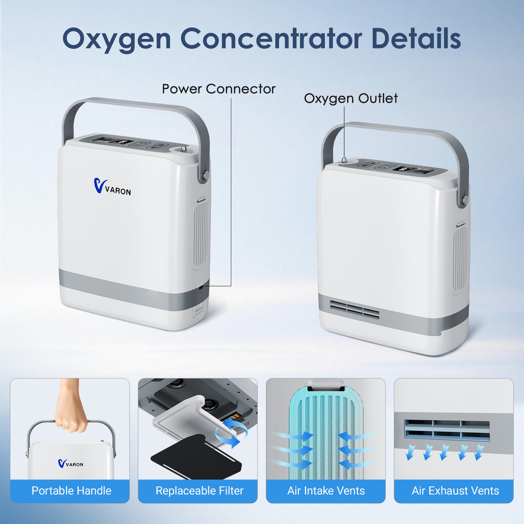 Local delivery+COD VARON 8L portable oxygen concentrator, oxygen ...