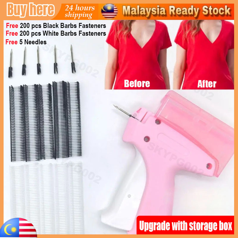 Upgraded Micro Stitch Gun (Free 400pcs Black+White Barbs Fasteners+5 ...