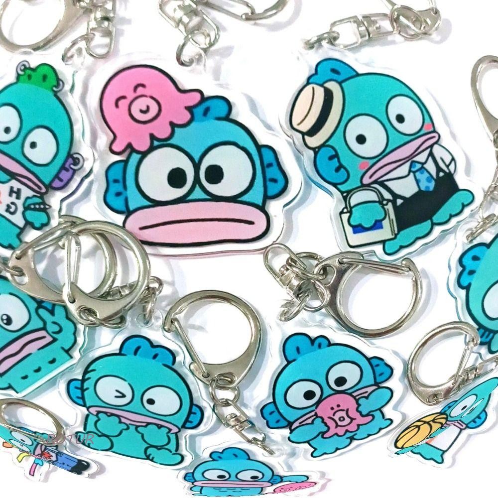 ROTUR Hangyodon Keychain, Cute Japanese Style Hangyodon Pendant ...