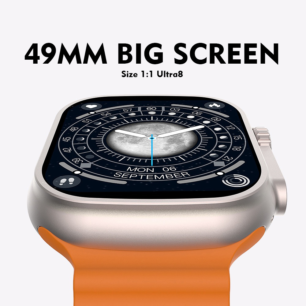 S8 Ultra Smart Watch - 2.2" HD Screen, Bluetooth Call, Waterproof, Sport Smartwatch with Heart Rate Monitoring