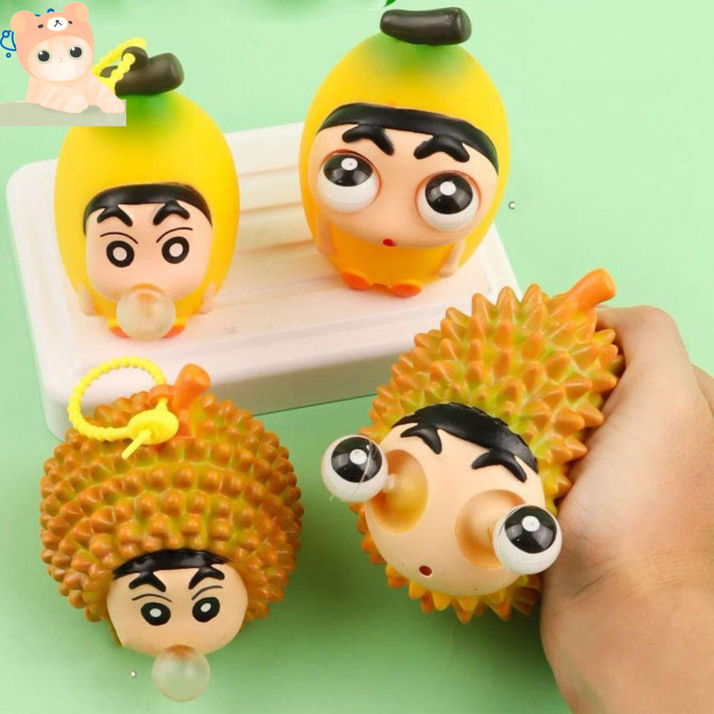 Crayon Shin-chan ,Banana ,Durian,Squeeze Pinch Music, Fidget Toy ,Mini ...