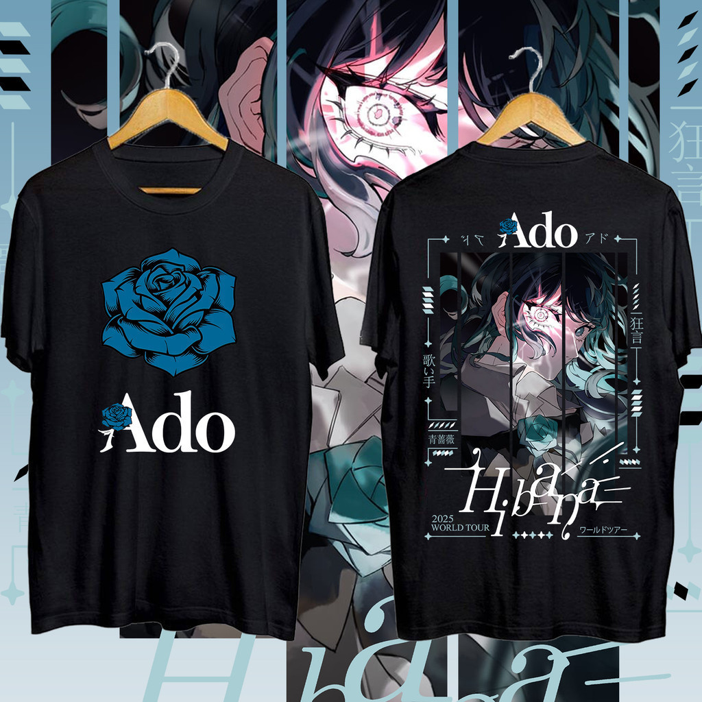 ADO Hibana World Tour 2025 Black And White Round Neck 2 Colors cotton t ...