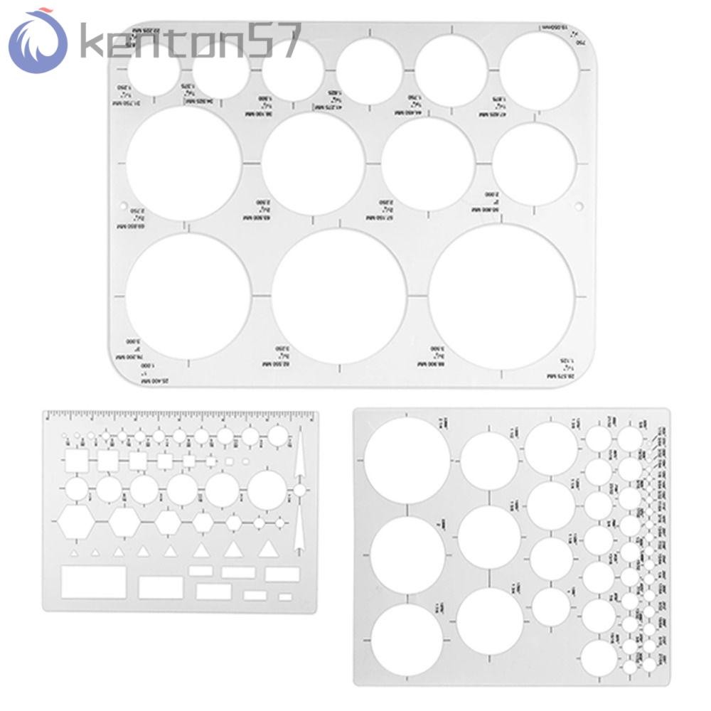 KENTON 3Pcs Round Templates, 3 Sizes DIY Circle Stencils for Drawing ...