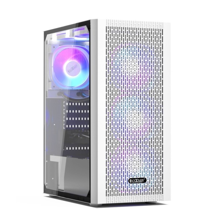 Pccooler CASING / PC COOLER DIAMOND MA100 MESH ATX, mATX - WHITE ...