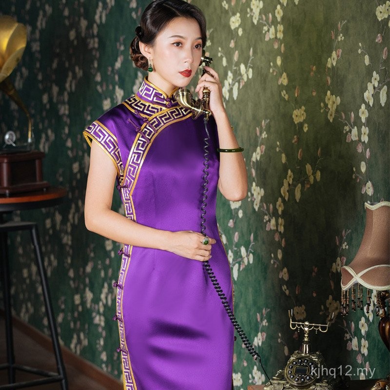 Triple Door {Yan Ruyi·Zi} Sutera Berat Sulaman Suzhou Buatan Tangan ...