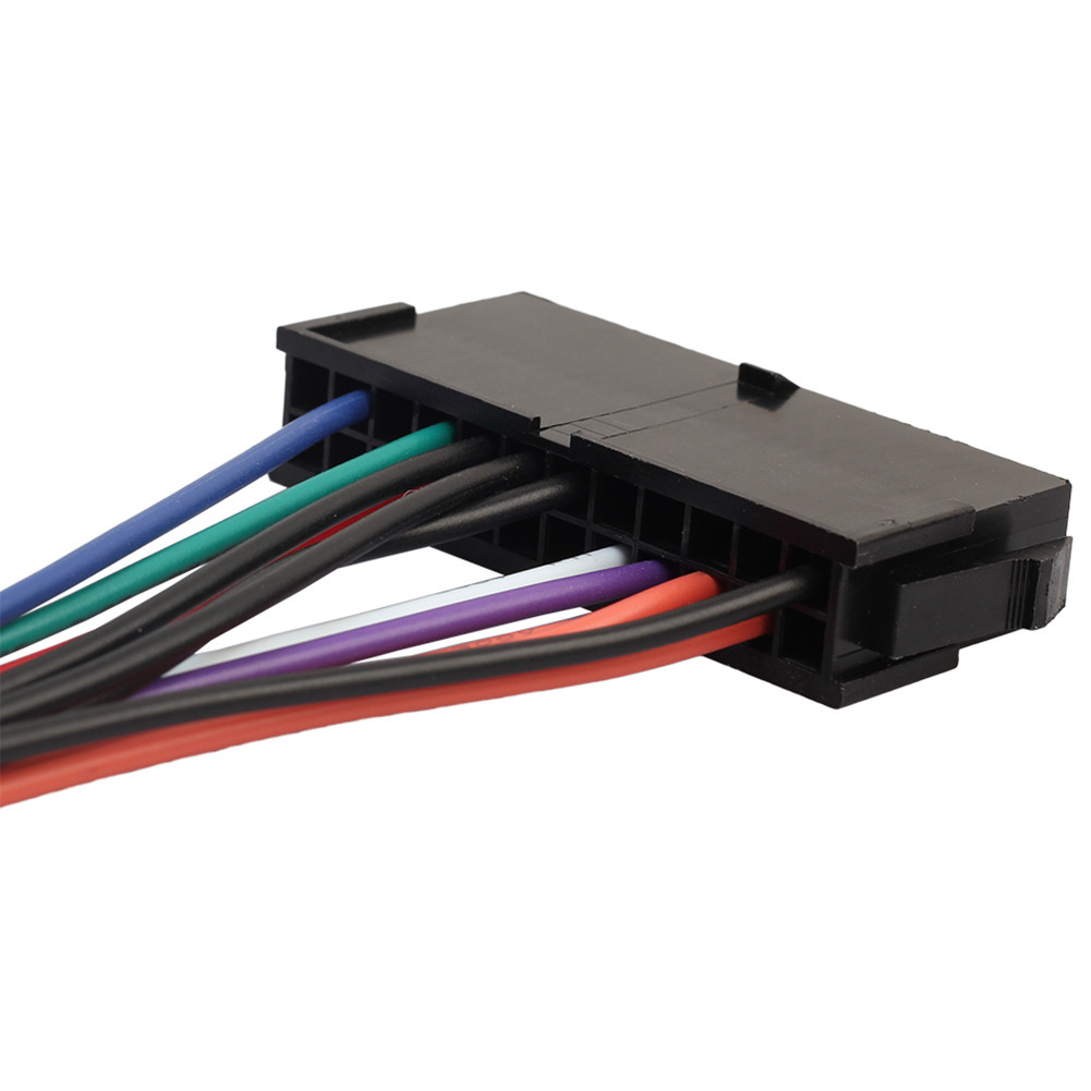 P00S ATX - Cable adaptador de alimentación para placa base Acer Q87H3-AM Q87 (24 pines a 12 pines, cable de alimentación de 13 cm para convertir fuentes de alimentación antiguas a placas