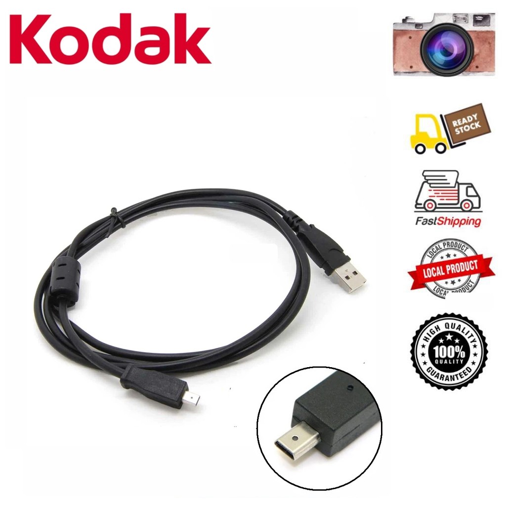 Kodak 8P U-8 USB Data Cable for Kodak EASYSHARE M340 C180 M380 C1013 ...