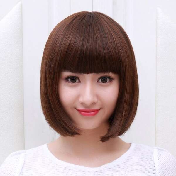 rambut palsu perempuan 假發 Rambut palsu, rambut pendek wanita, bobo ...