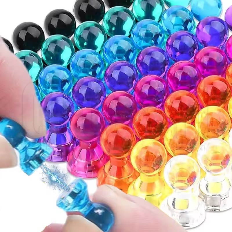 10/20/40Pcs Colorful Magnetic Pushpins - Mini Magnet Thumbtack - Strong ...