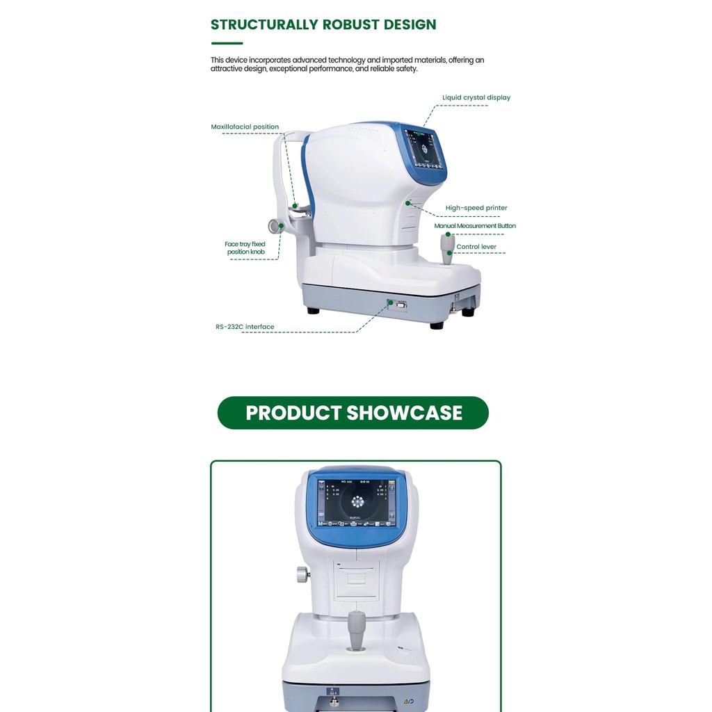 Free Shipping 2024 New Model Ophthalmic Instrument Auto Refractometer ...