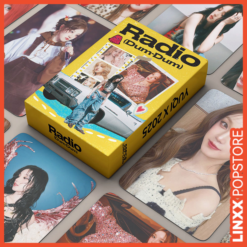 LINXX 55Pcs/Box GIDLE YUQI Radio Single Lomo Cards Photocard Set Kpop ...