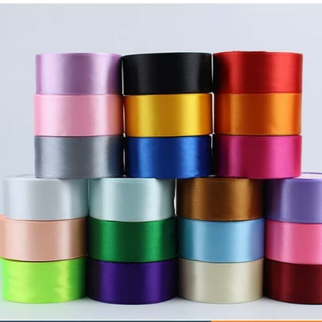 (22M) 4CM SATIN Ribbon Riben Gift Flower Bouquet Decoration Birthday ...