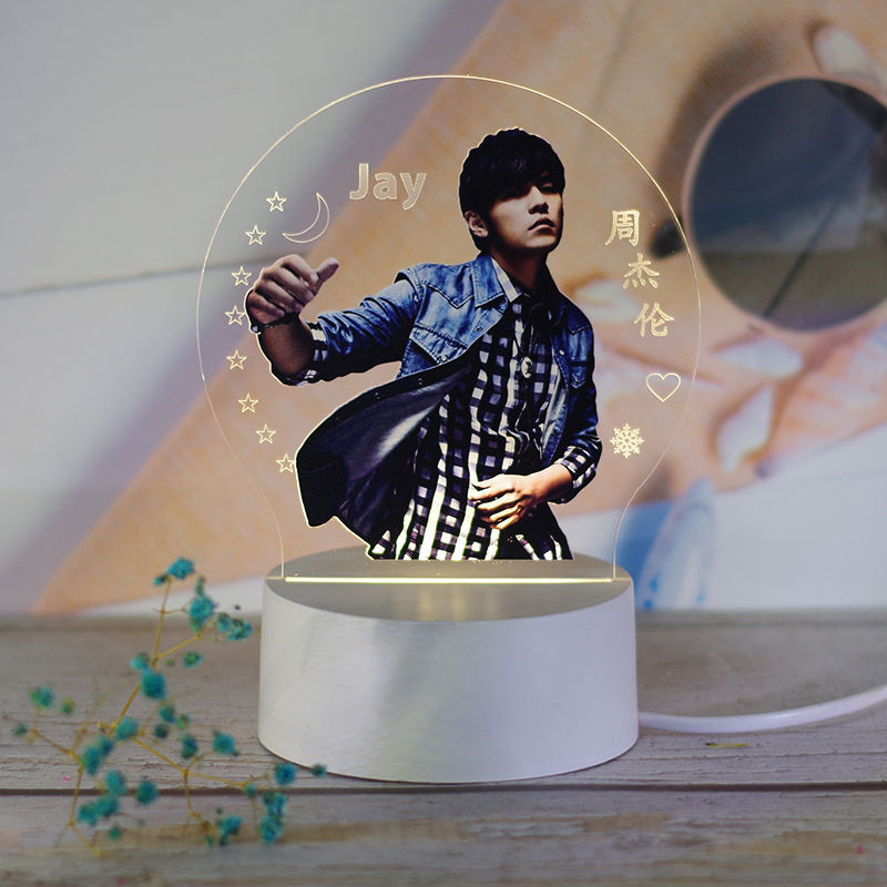 【现货spots】周杰伦JayChou同款小夜灯周边粉丝专属生日礼物女生闺蜜男神台灯Jay Chou's same style night ...